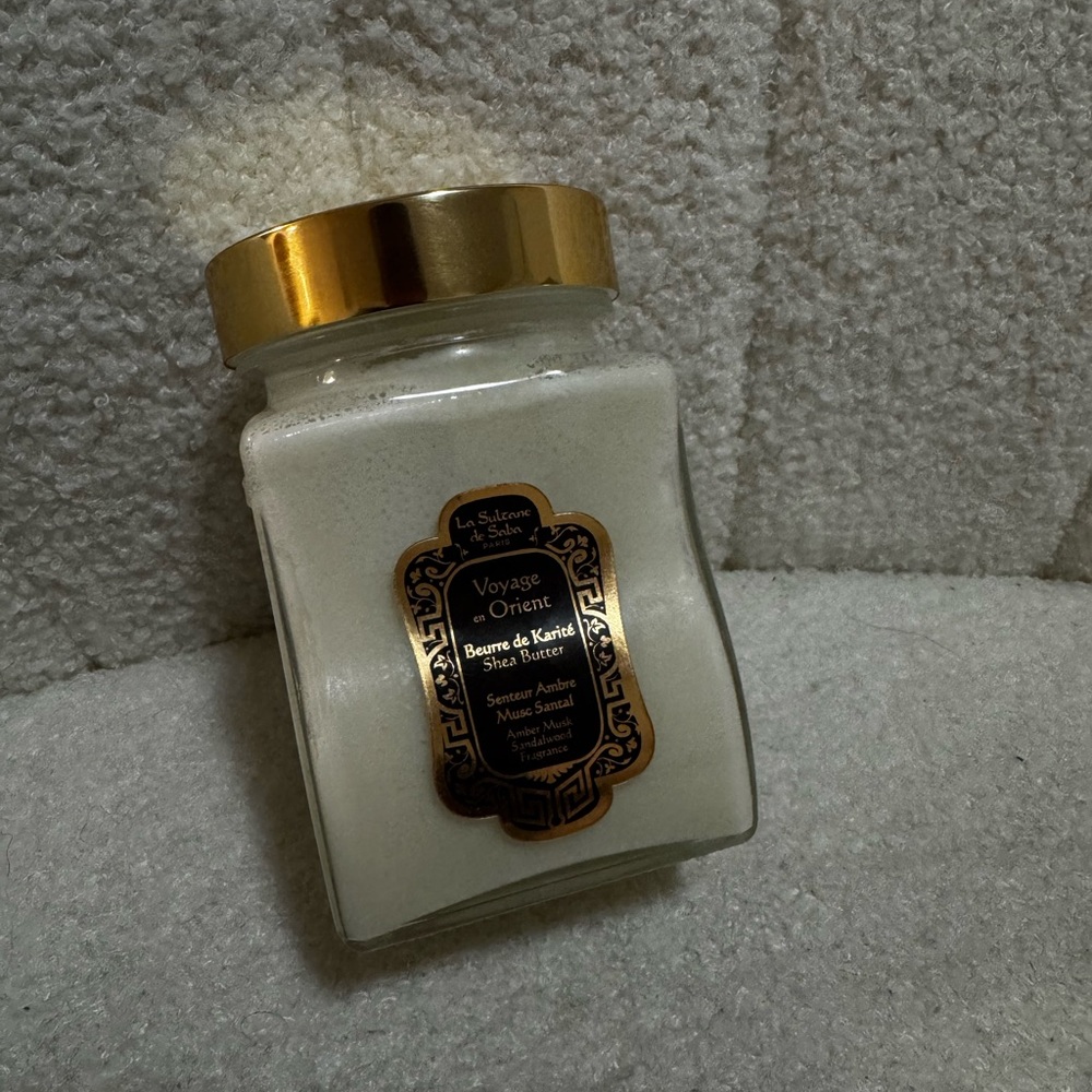 La Sultan De Saba natural body shea butter Amber Musk Sandalwood
